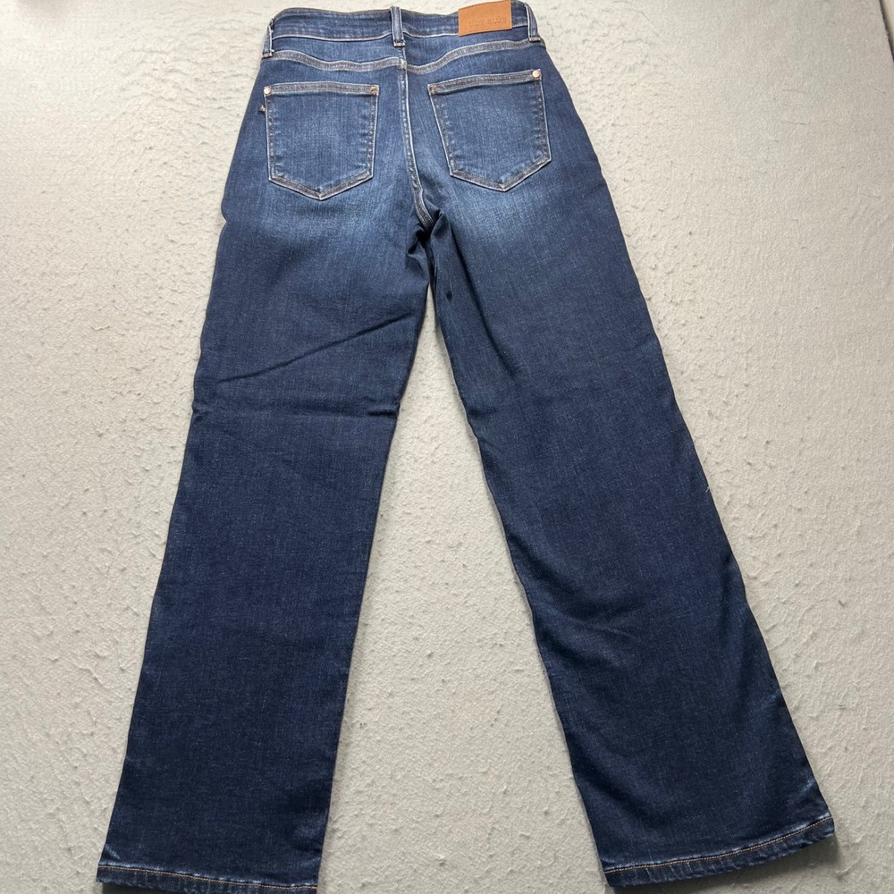 Judy Blue Straight Fit Jeans Dark Wash JB82679DK Womens 3/26 Short Blue Stretch - Picture 7 of 9